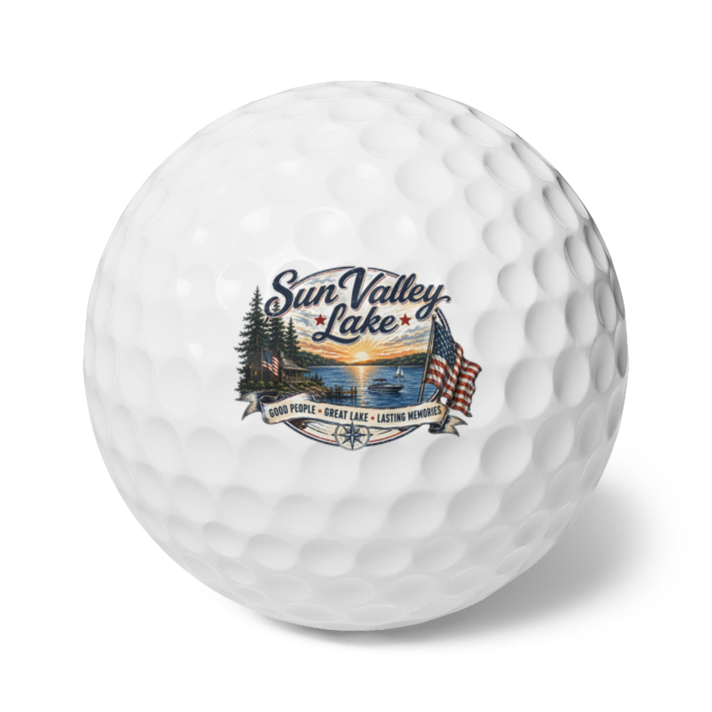 Sun Valley Lake Golf Balls, 6-Piece Lake Community Gift Set