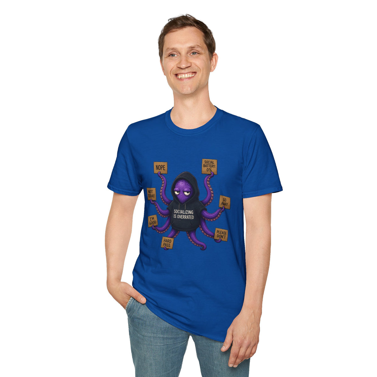 Anti-Social Introvert Octopus T-Shirt