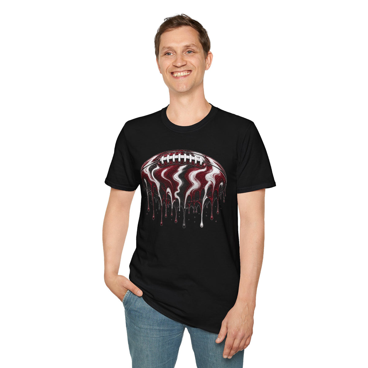 South Carolina Gamecocks Drip Football T-Shirt