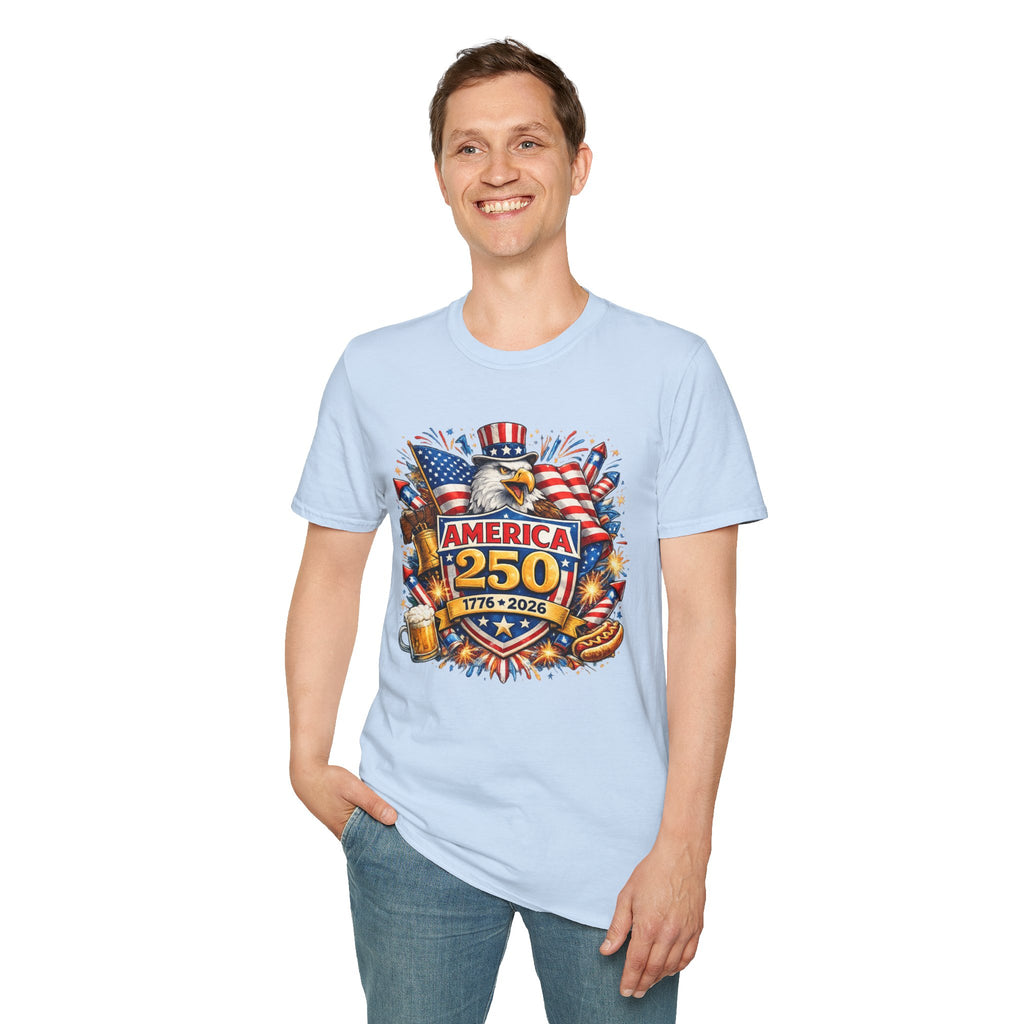 1776-2026 America 250 Patriotic T-Shirt