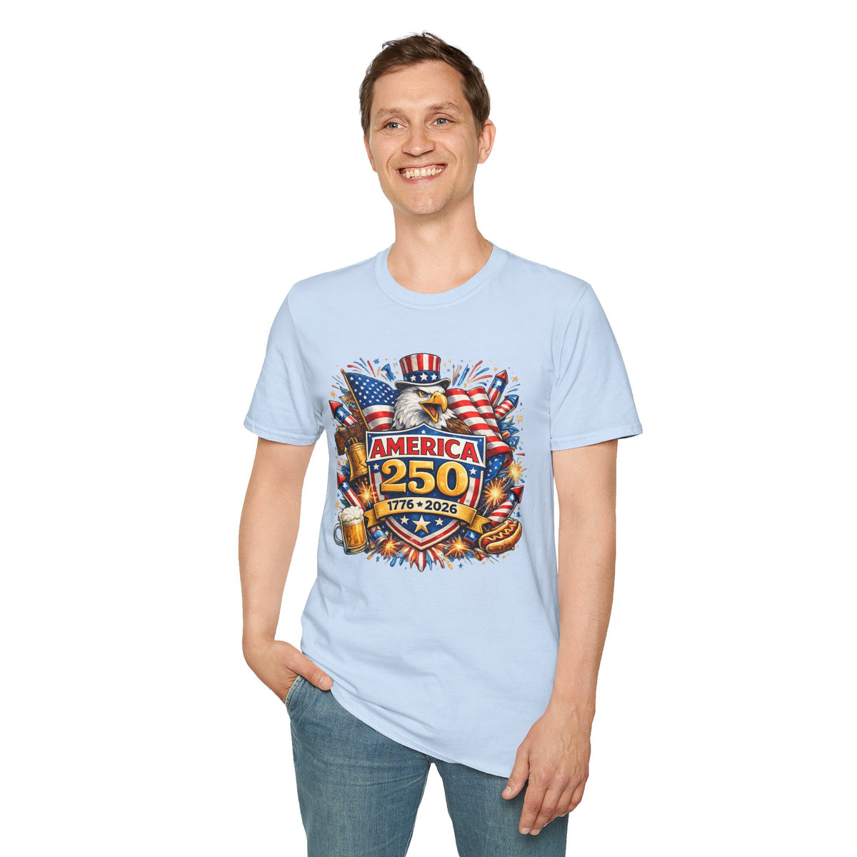 1776-2026 America 250 Patriotic T-Shirt