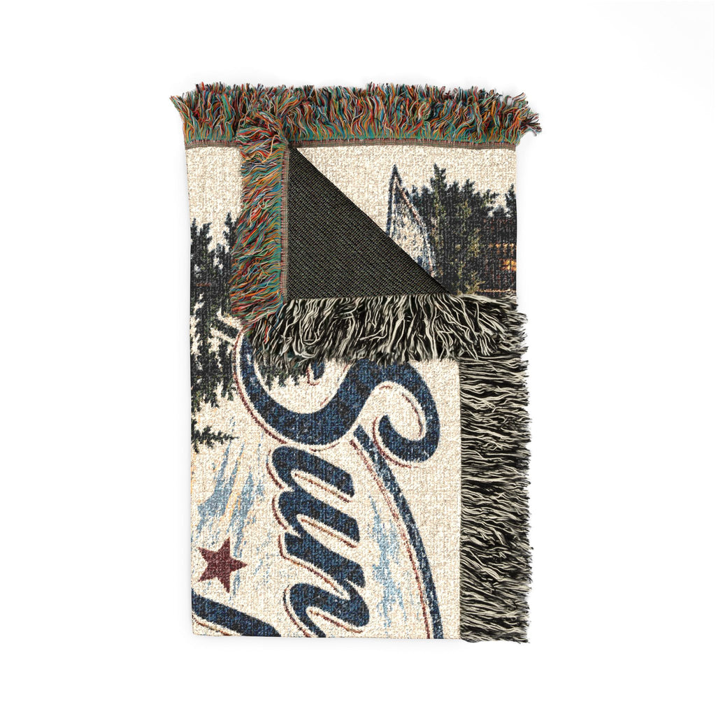 Sun Valley Lake Woven Throw Blanket