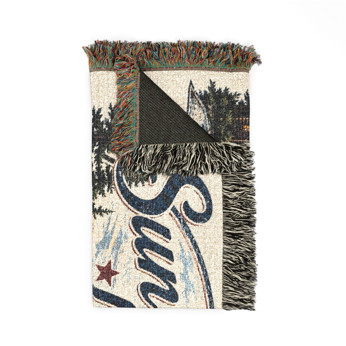 Sun Valley Lake Woven Throw Blanket