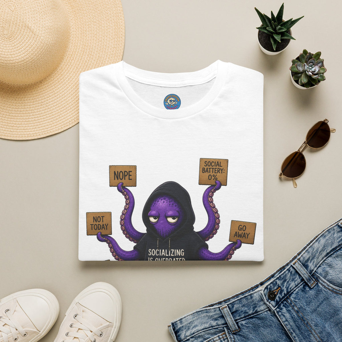 Anti-Social Introvert Octopus T-Shirt