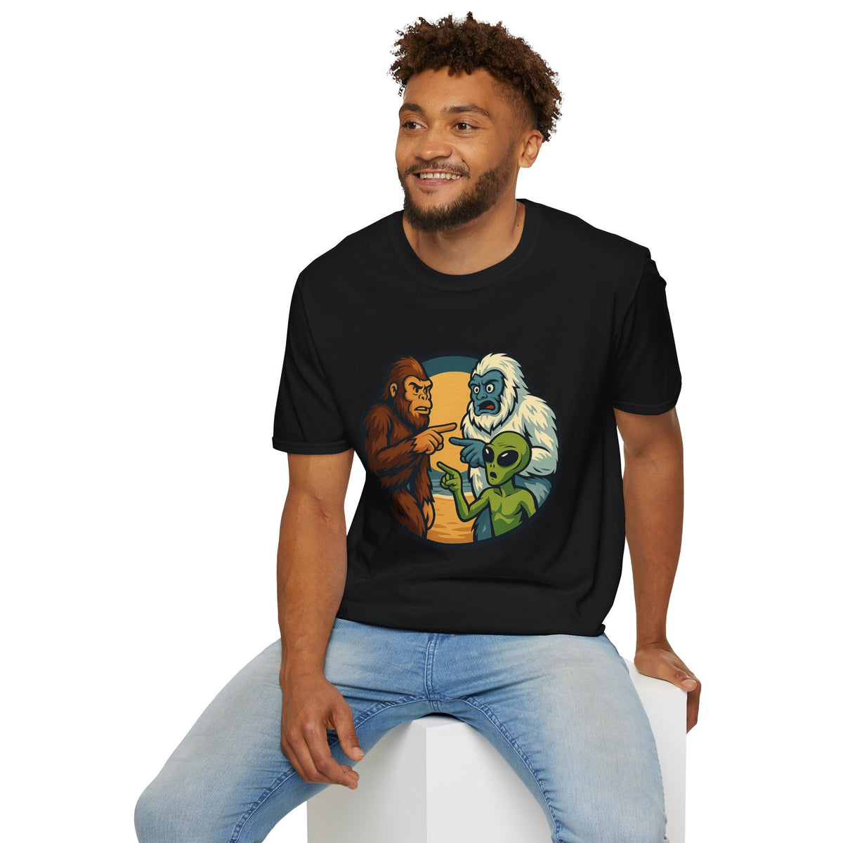 Wait... Youre Real Too? Bigfoot, Yeti and Alien T-Shirt