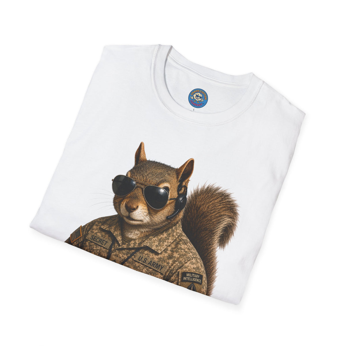 Secret Squirrel Military Intelligence Funny Tactical Squirrel Graphic
