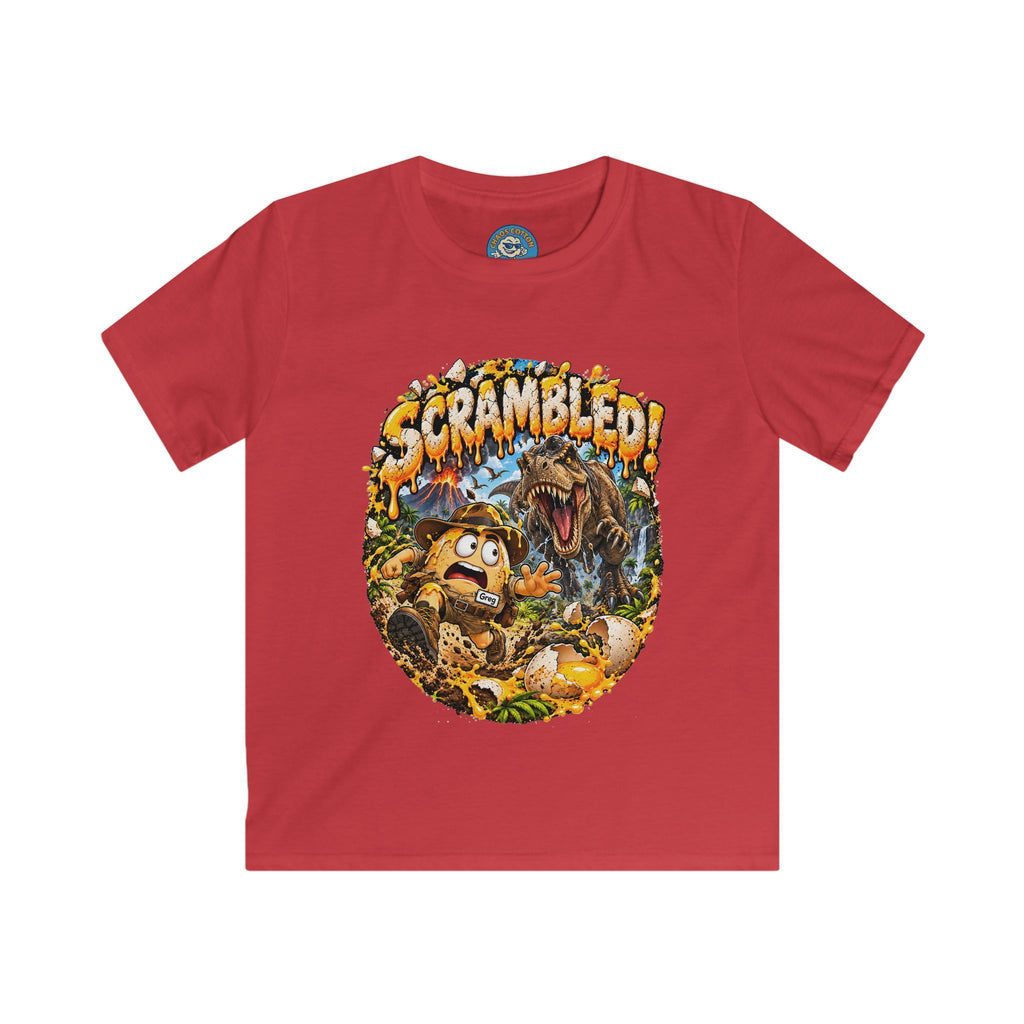 Greg the Egg "Scrambled Dinosaur" Kids T-Shirt