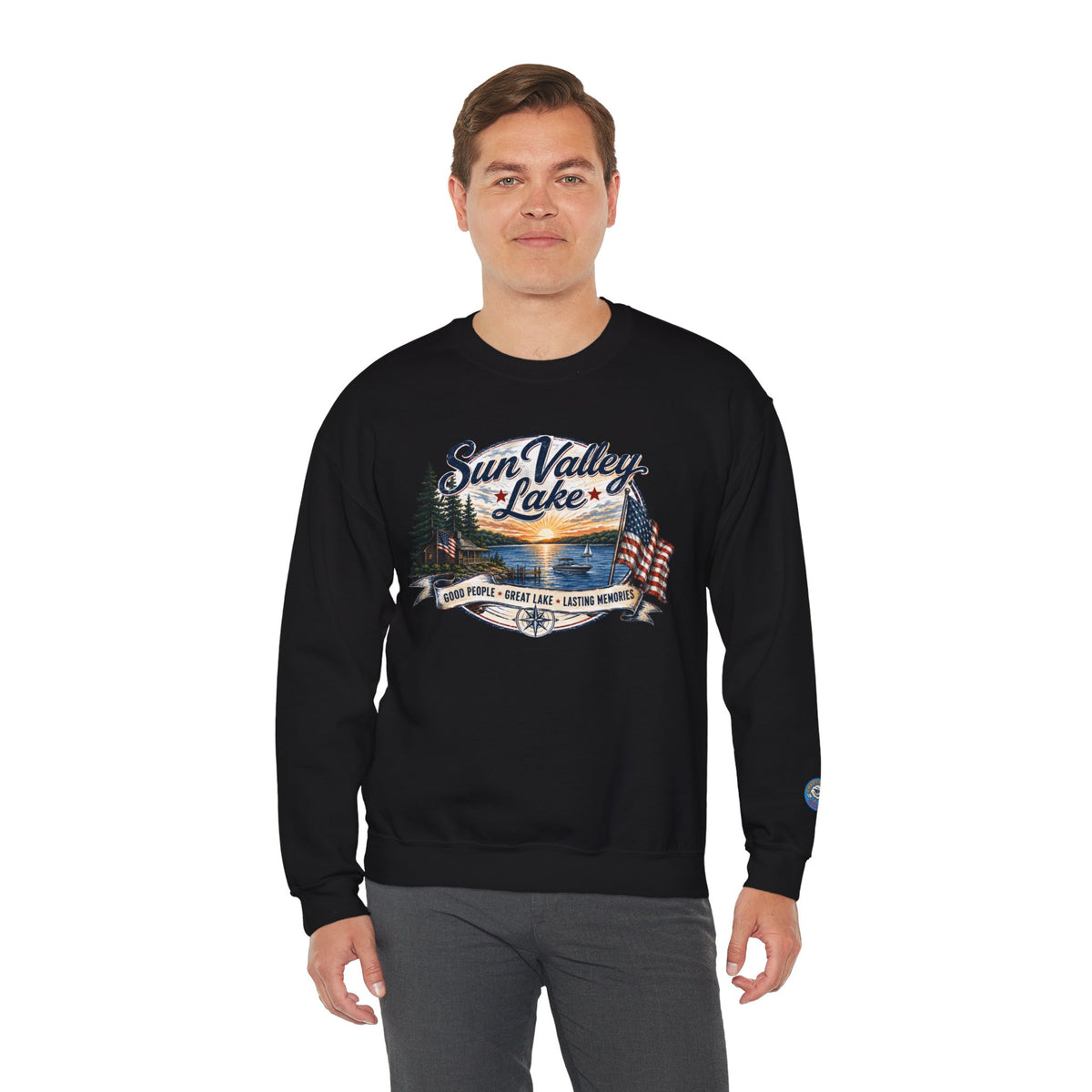Sun Valley Lake Unisex Crewneck Sweatshirt
