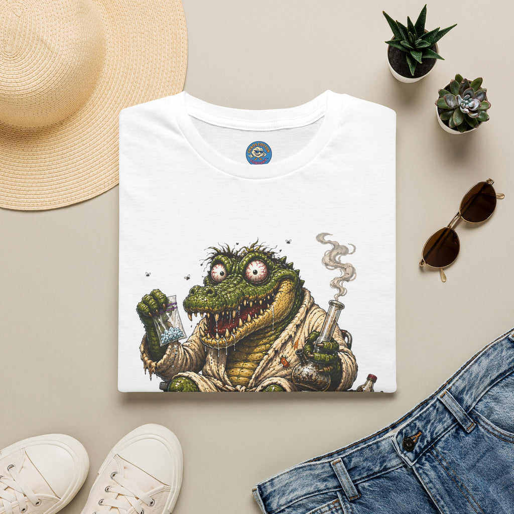Gator Monster Smoking Pipe T-Shirt