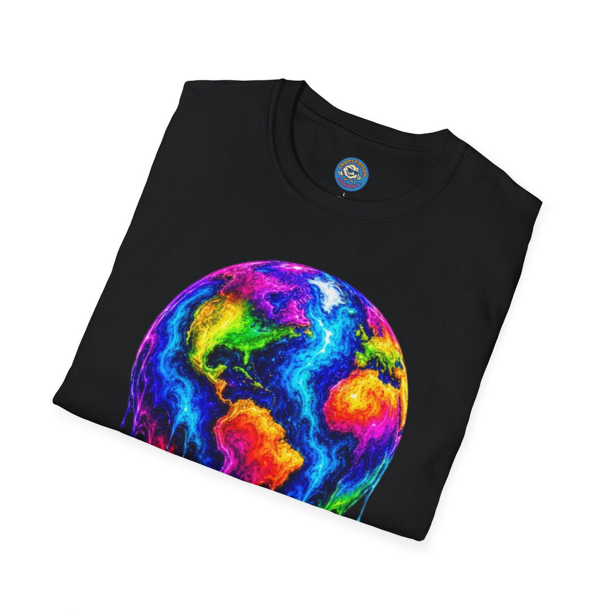 Rainbow Drip Earth T-Shirt