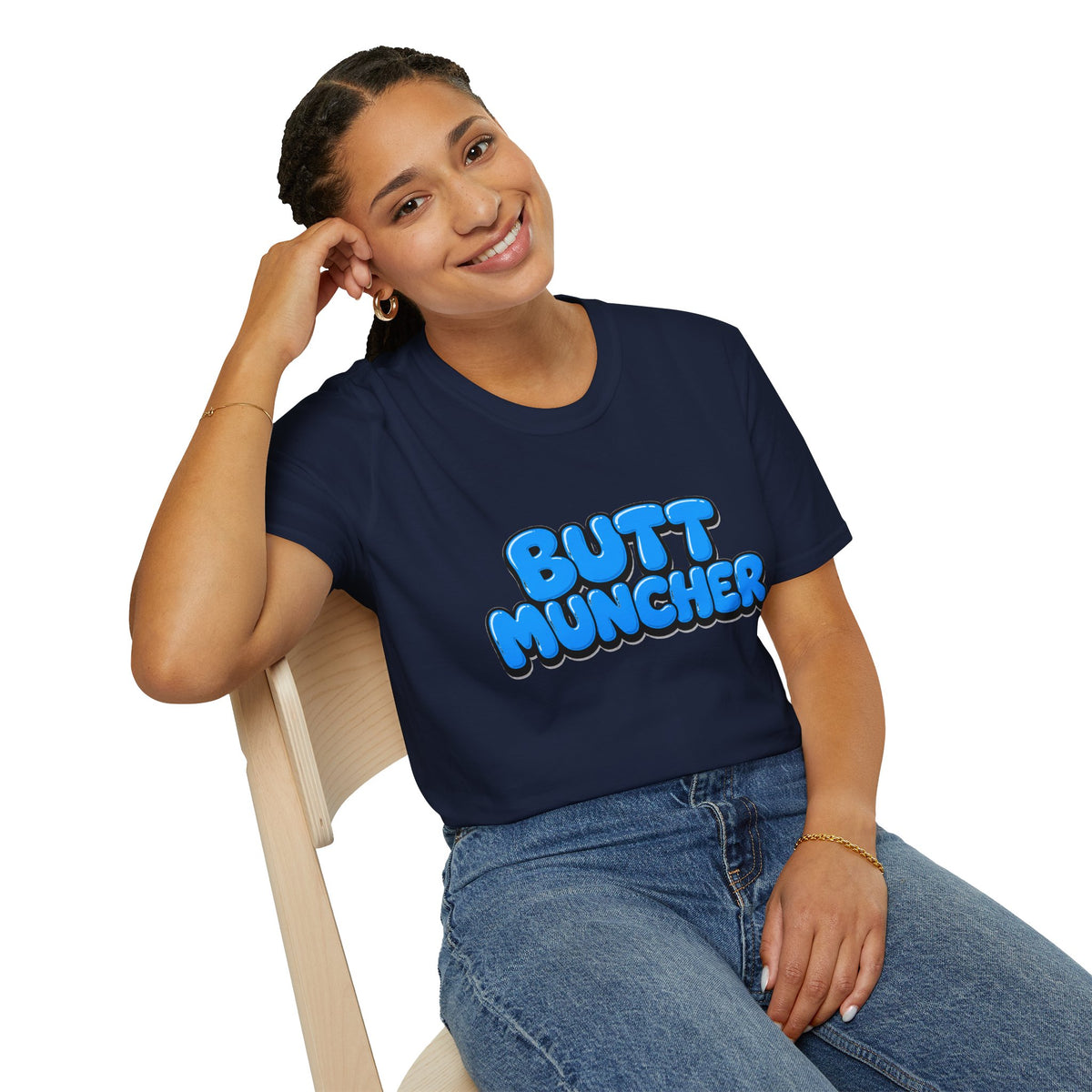 Butt Muncher T-Shirt (Blue)