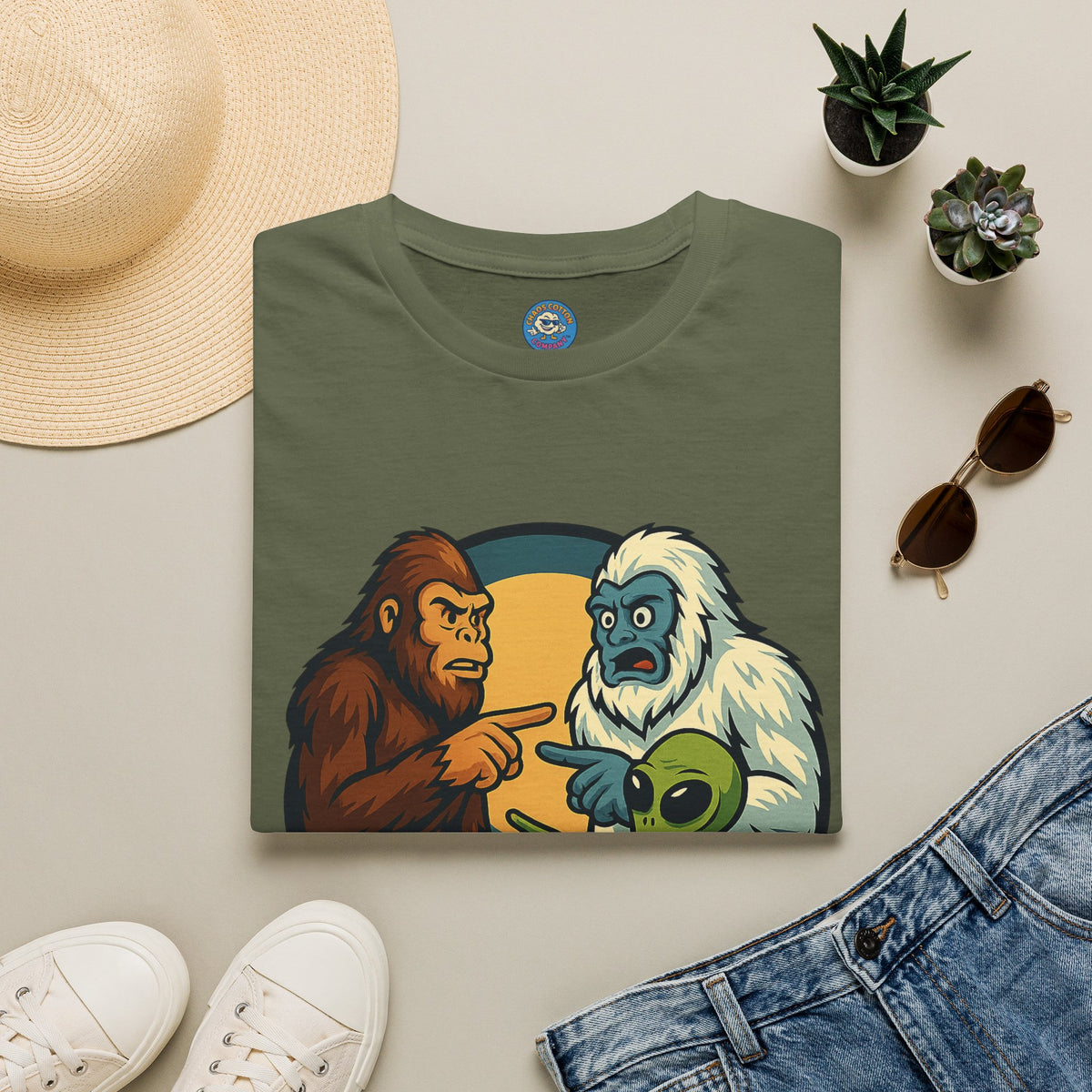 Wait... Youre Real Too? Bigfoot, Yeti and Alien T-Shirt