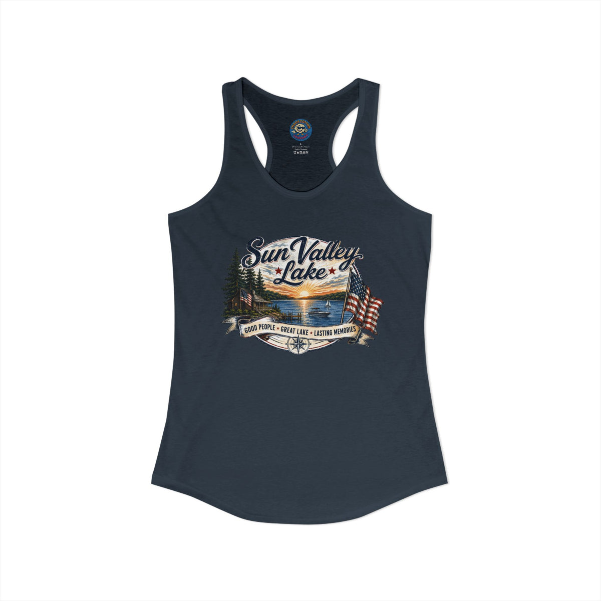 Sun Valley Lake Community Women's Ideal Racerback Tank