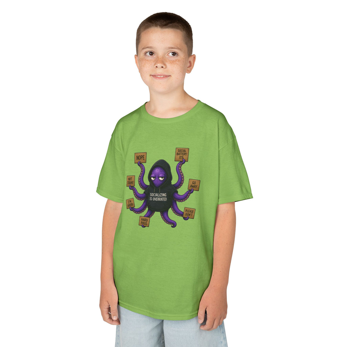 Anti-Social Octopus Kid's T-Shirt