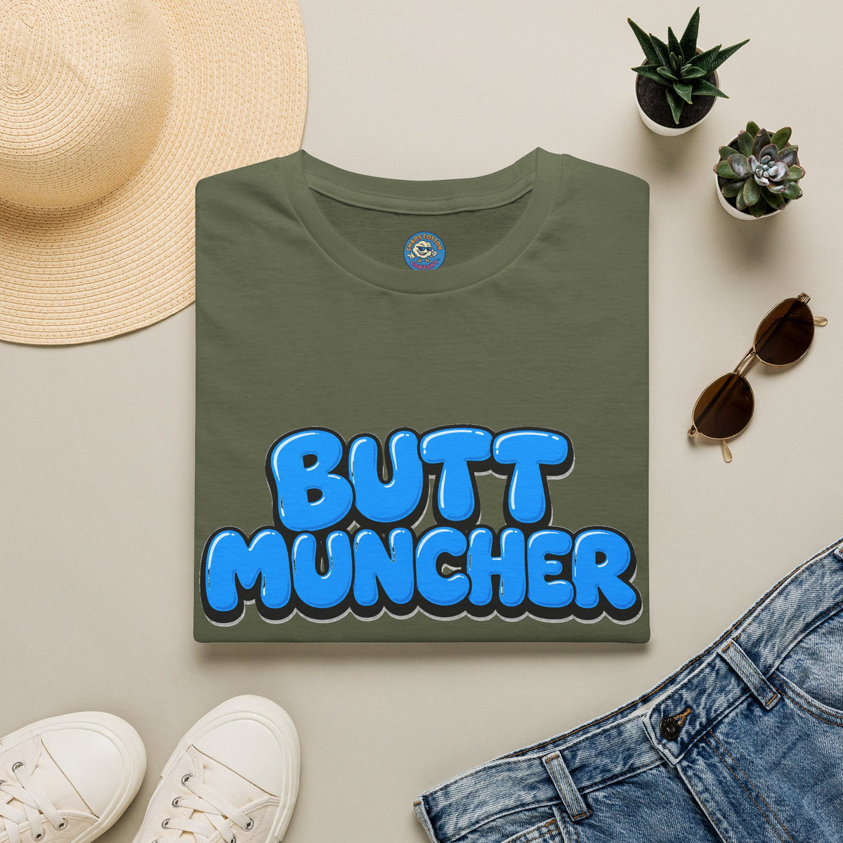 Butt Muncher T-Shirt (Blue)