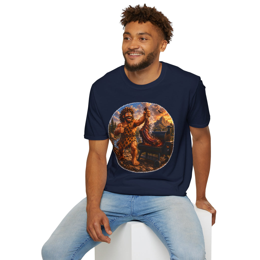 Caveman Grilling T-Shirt