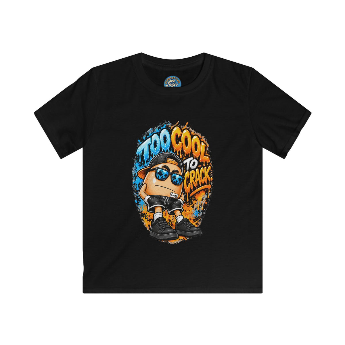 Greg the Egg " Too Cool to Crack" Kids T-Shirt