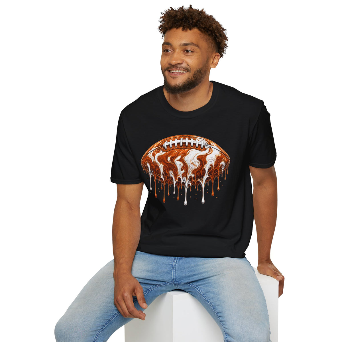Texas Longhorns Drip Football T-Shirt