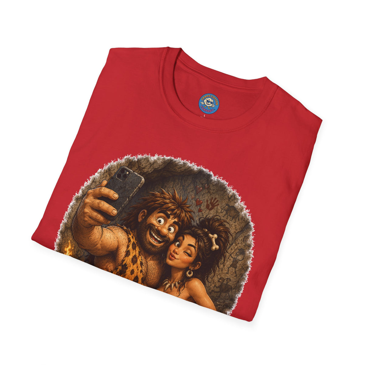Caveman Couple Selfie T-Shirt
