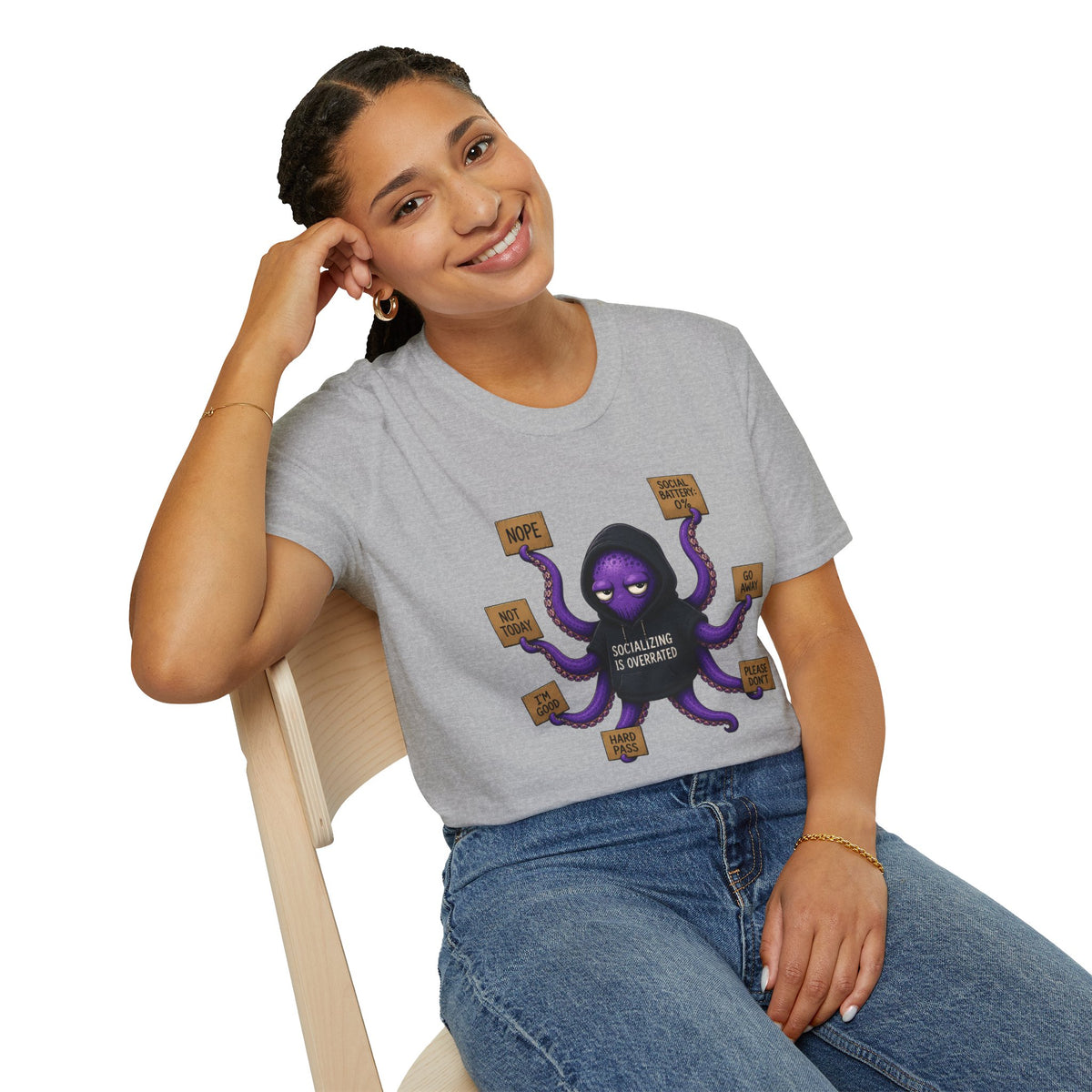 Anti-Social Introvert Octopus T-Shirt
