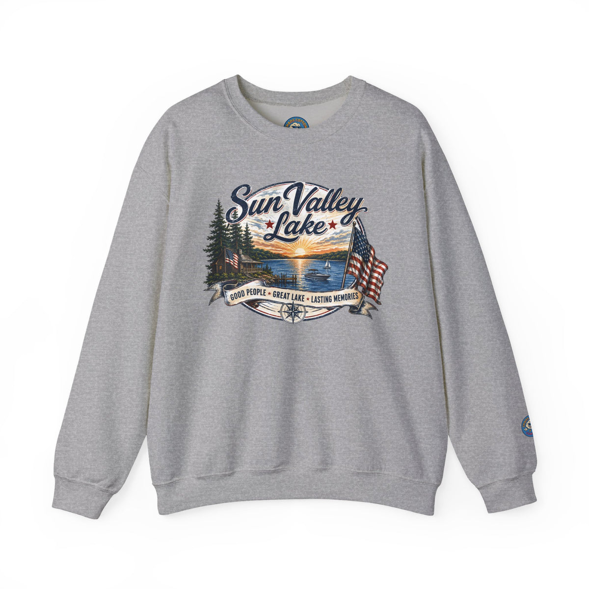 Sun Valley Lake Unisex Crewneck Sweatshirt