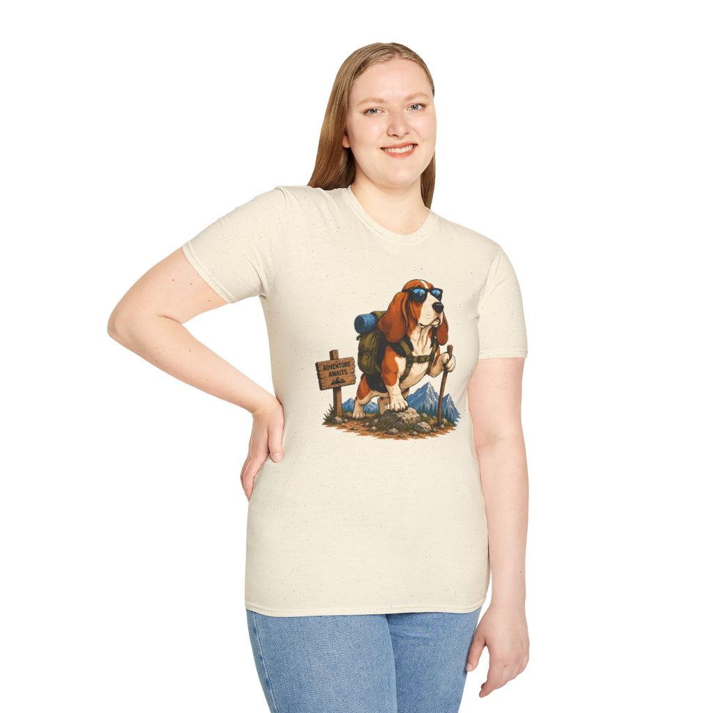 Hiking Basset Hound T-Shirt