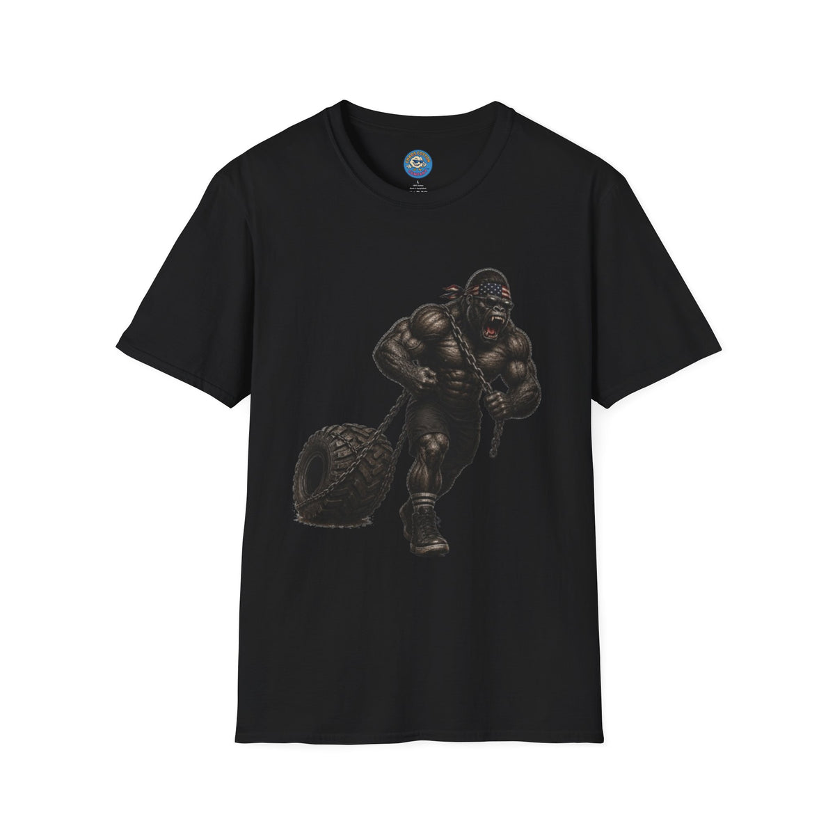Gorilla Weightlifting T-Shirt (Tire Drag)