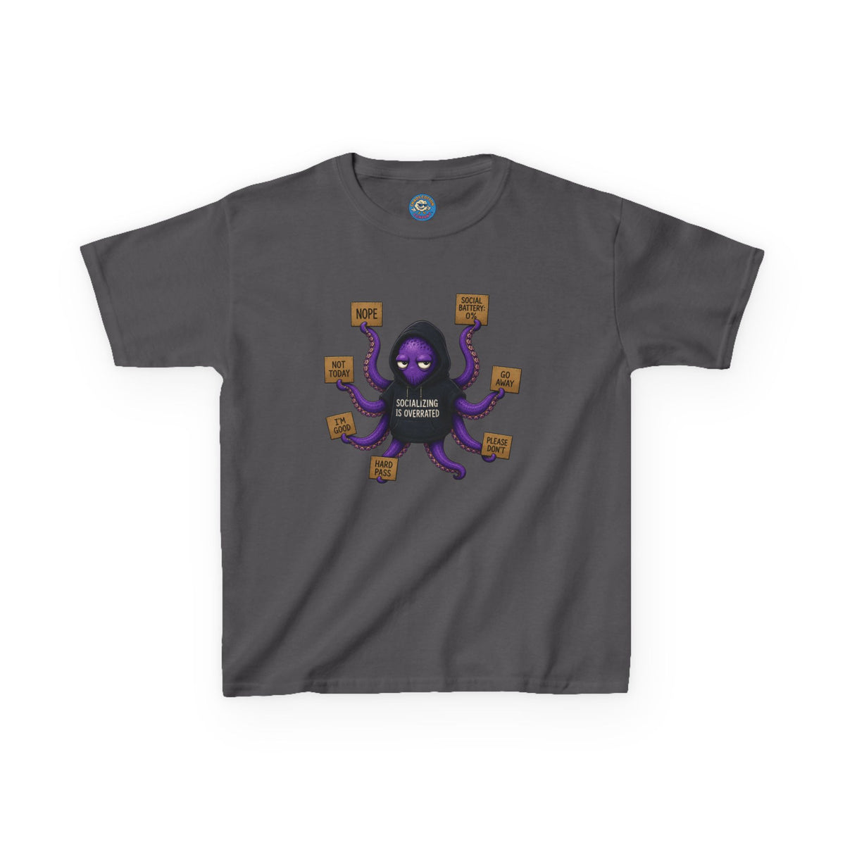 Anti-Social Octopus Kid's T-Shirt