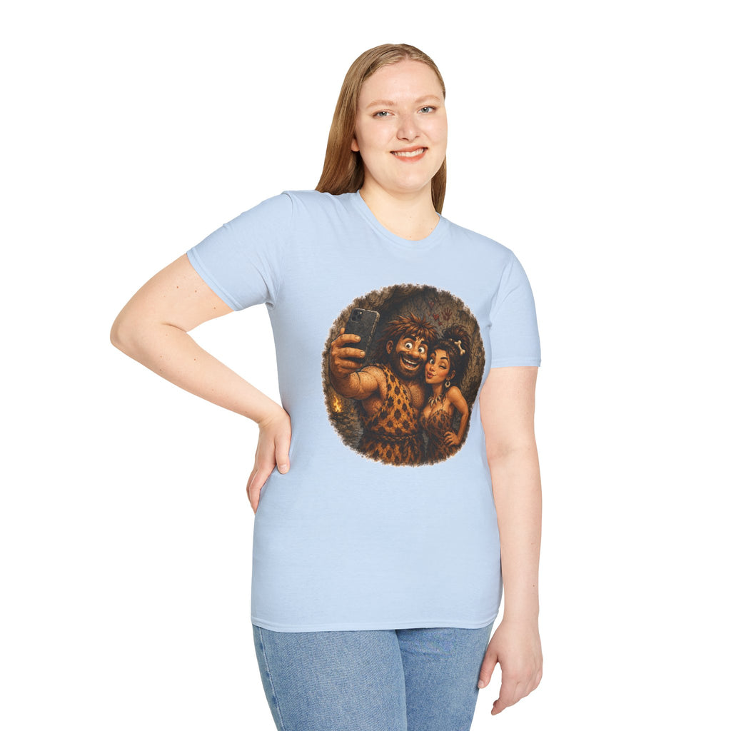 Caveman Couple Selfie T-Shirt