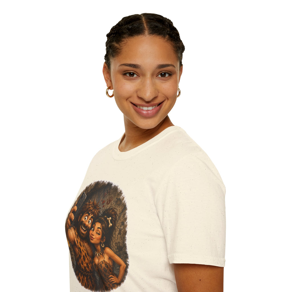 Caveman Couple Selfie T-Shirt