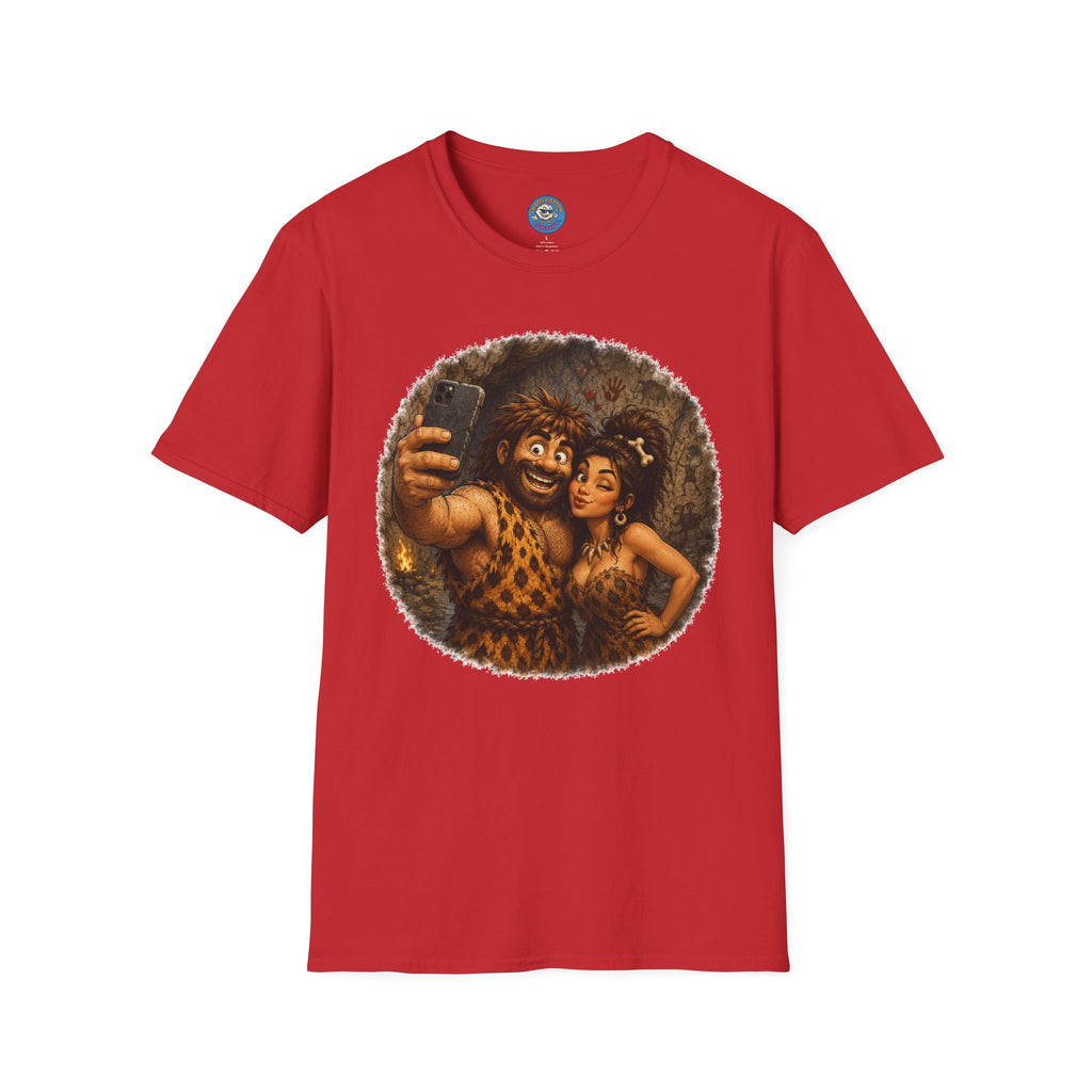 Caveman Couple Selfie T-Shirt