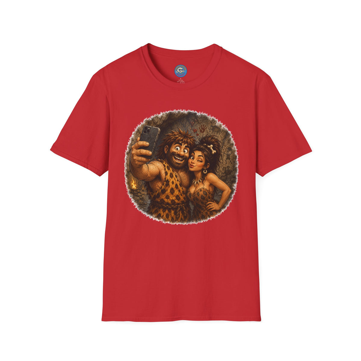Caveman Couple Selfie T-Shirt