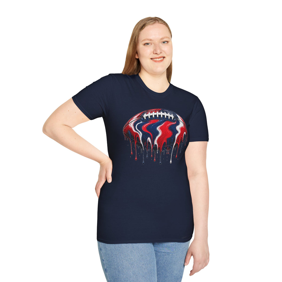 Ole Miss Drip Football T-Shirt