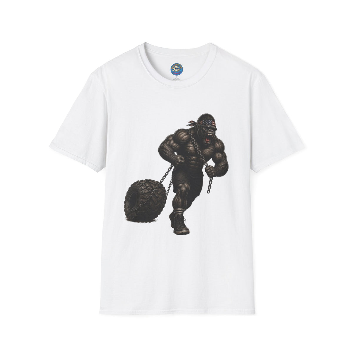 Gorilla Weightlifting T-Shirt (Tire Drag)