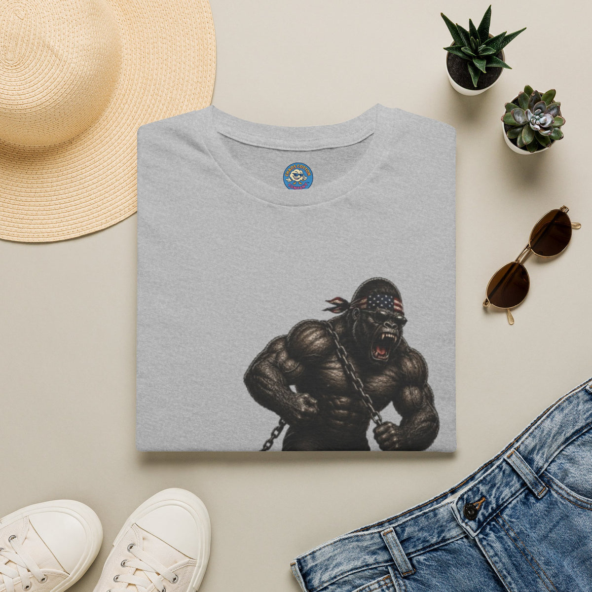 Gorilla Weightlifting T-Shirt (Tire Drag)