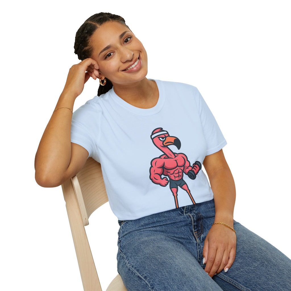 Skipping Leg Day Flamingo T-Shirt