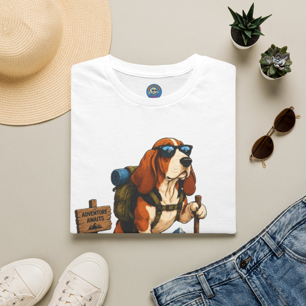 Hiking Basset Hound T-Shirt