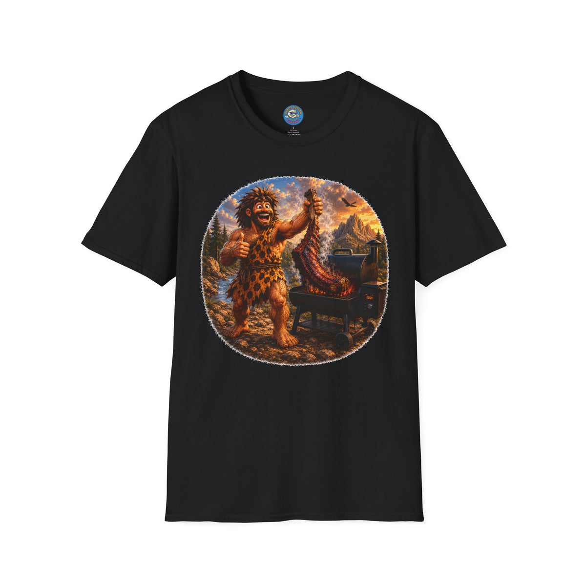 Caveman Grilling T-Shirt