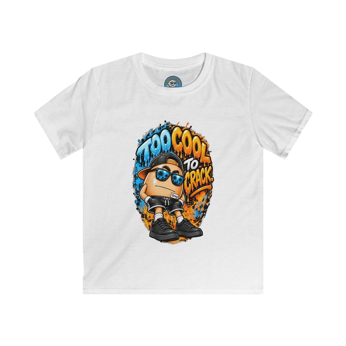 Greg the Egg " Too Cool to Crack" Kids T-Shirt