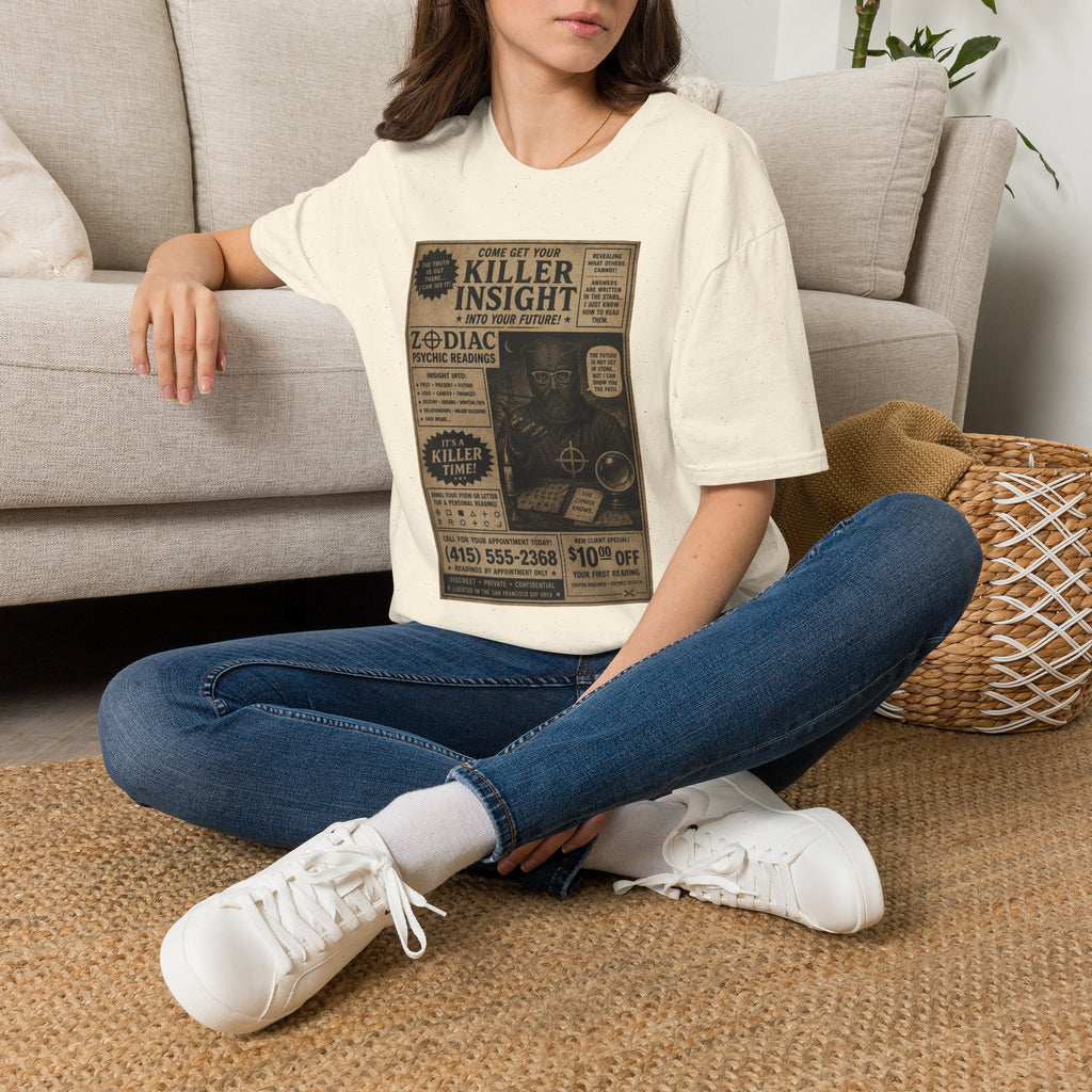 Killer Insight Vintage Newspaper Ad T-Shirt | Zodiac Psychic Readings