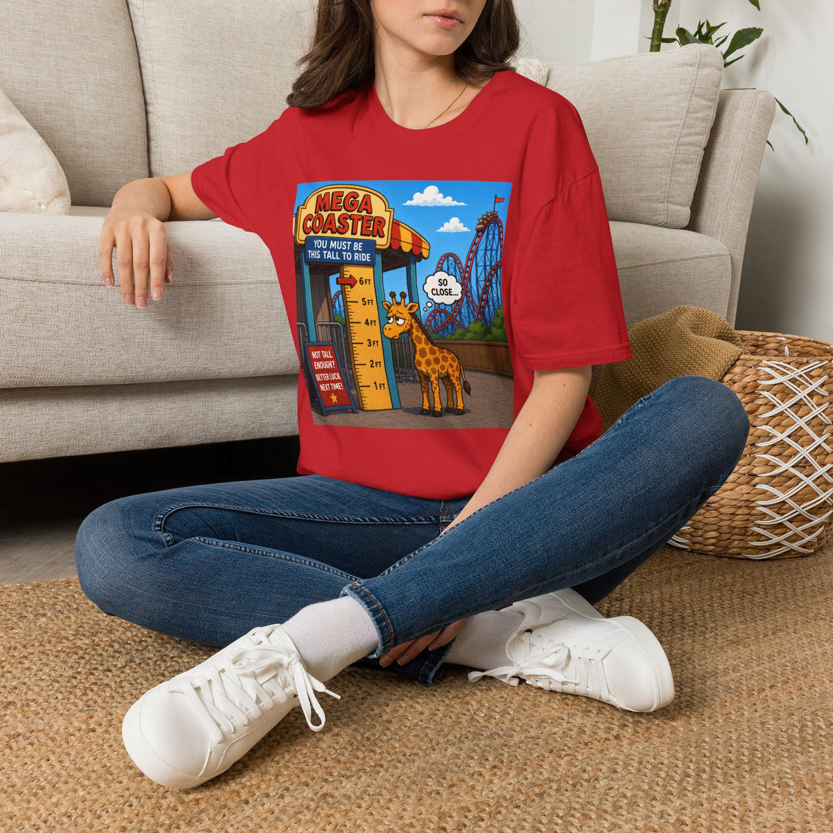 Almost Tall Enough Giraffe T-Shirt