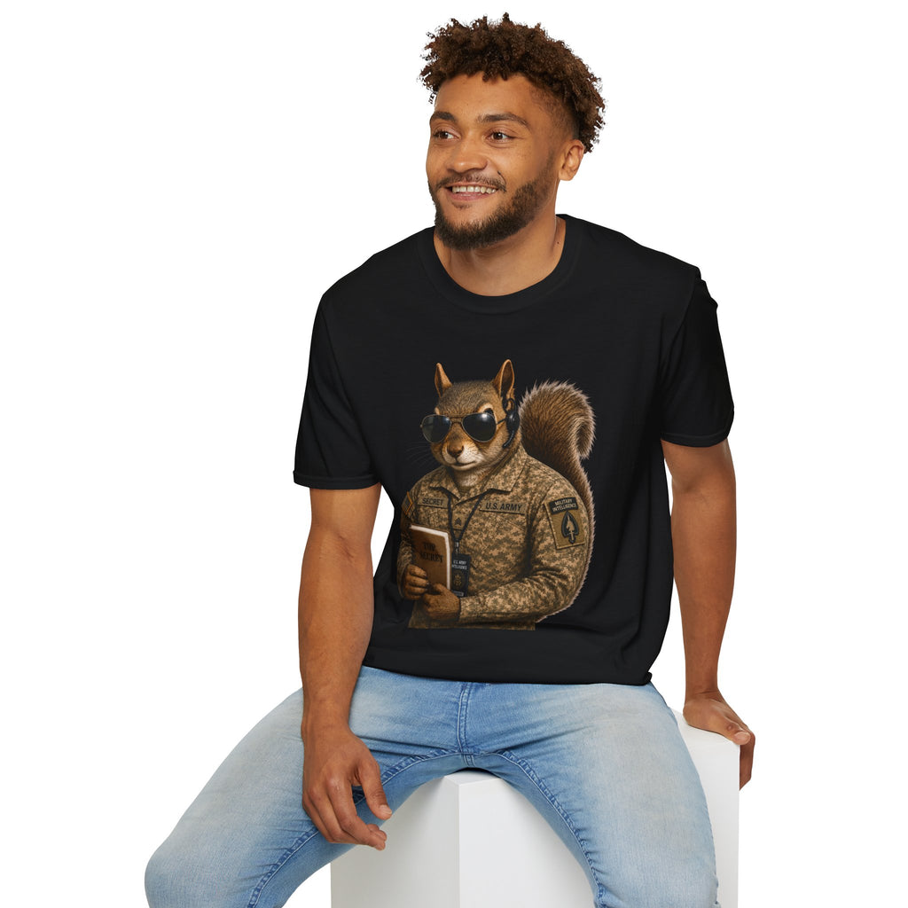 Secret Squirrel Military Intelligence Funny Tactical Squirrel Graphic