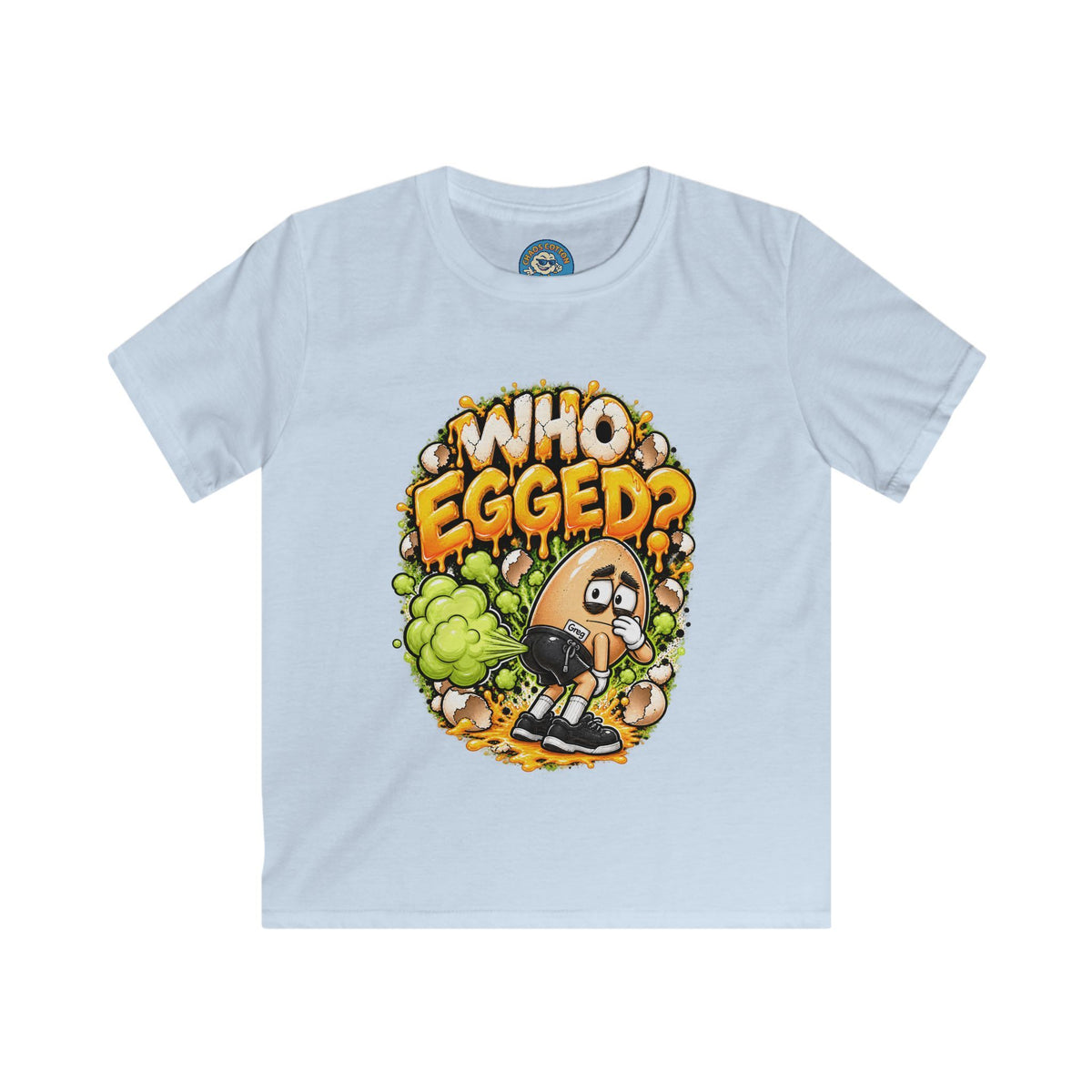 Greg the Egg "Who Egged" Kids T-Shirt