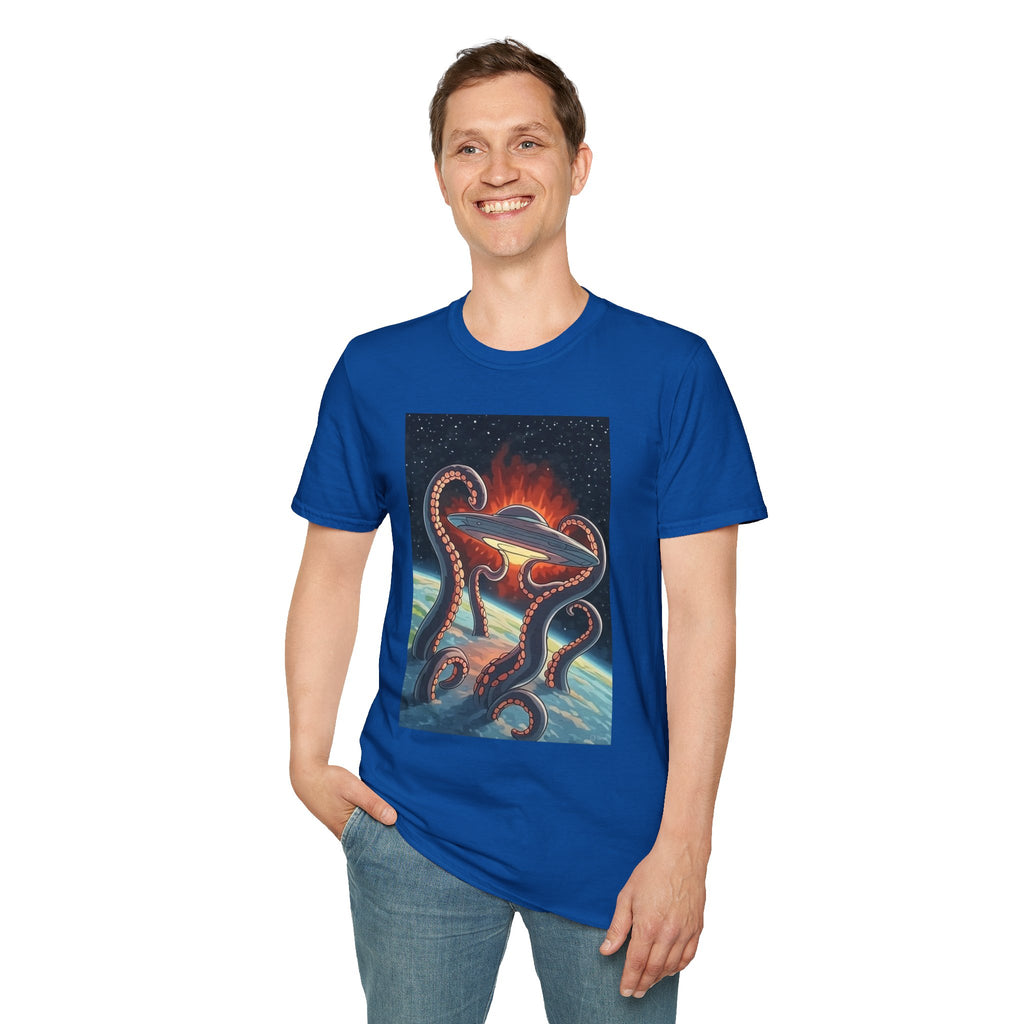 UFO & Giant Space Octopus T-Shirt