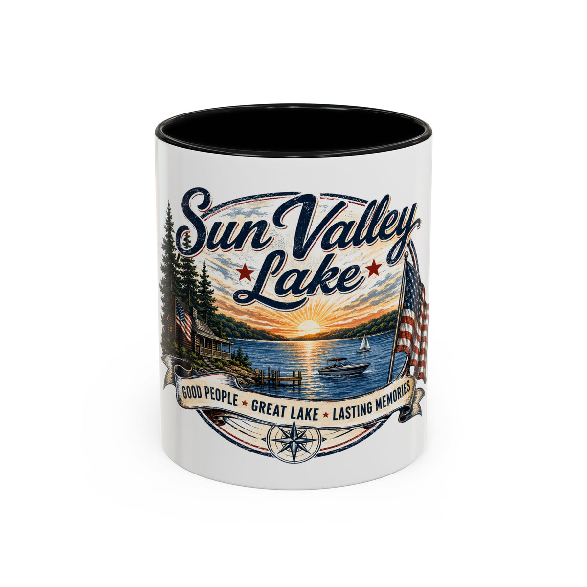 Sun Valley Lake Accent Coffee Mug