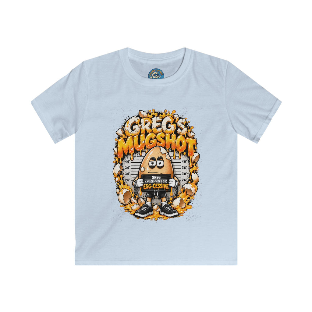 Greg the Egg "Greg's Mugshot" Kids T-Shirt