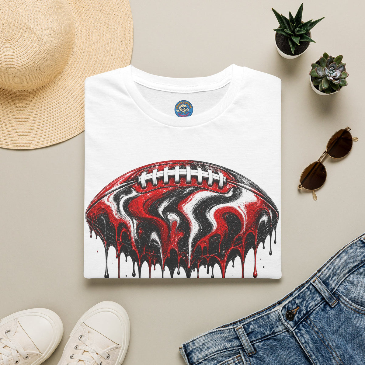 Georgia Bulldogs Drip Football T-Shirt