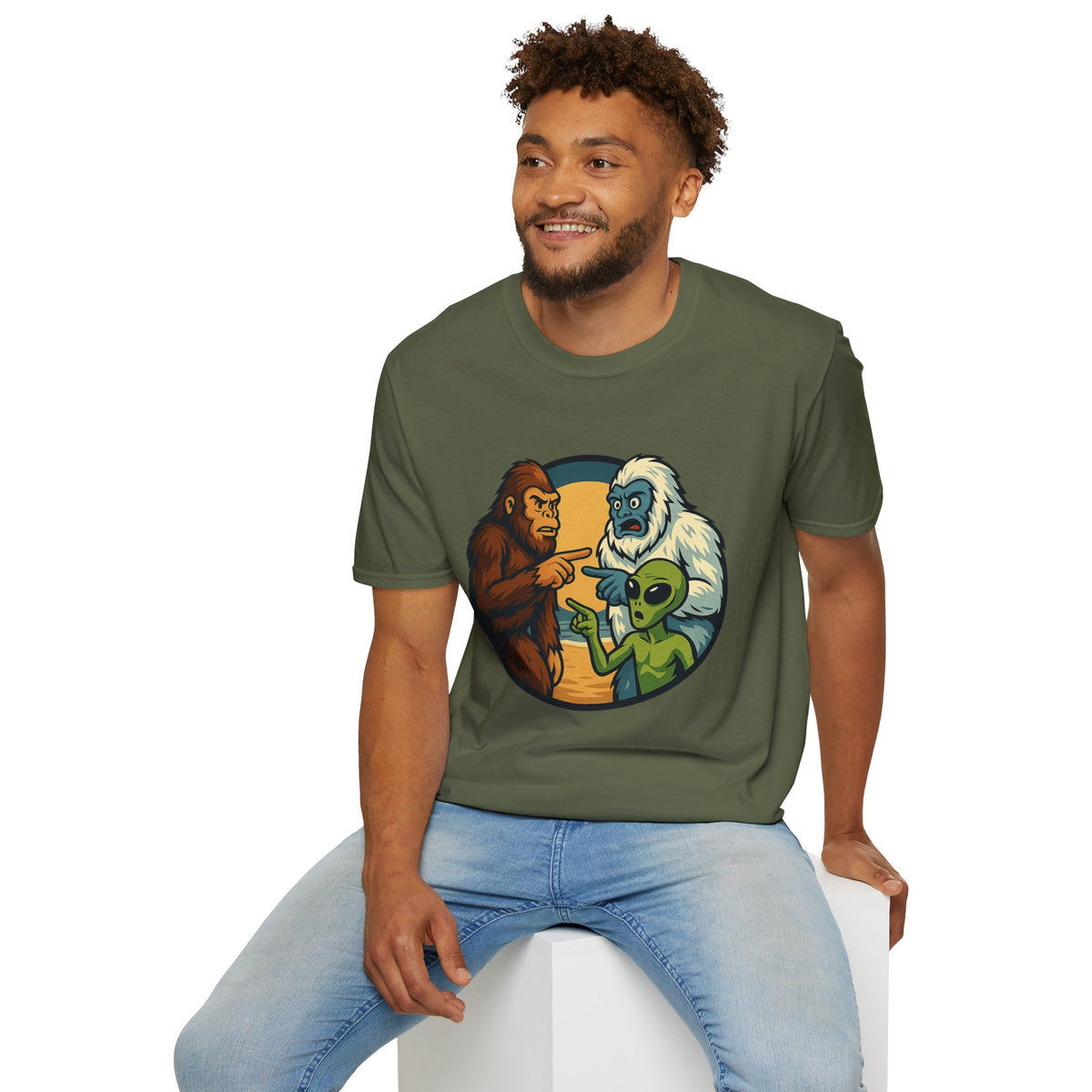 Wait... Youre Real Too? Bigfoot, Yeti and Alien T-Shirt