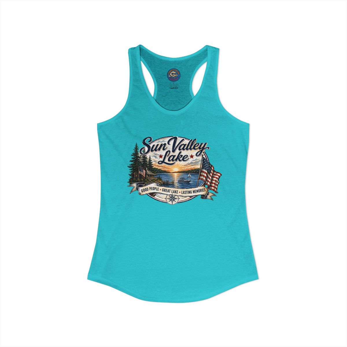 Sun Valley Lake Community Women's Ideal Racerback Tank