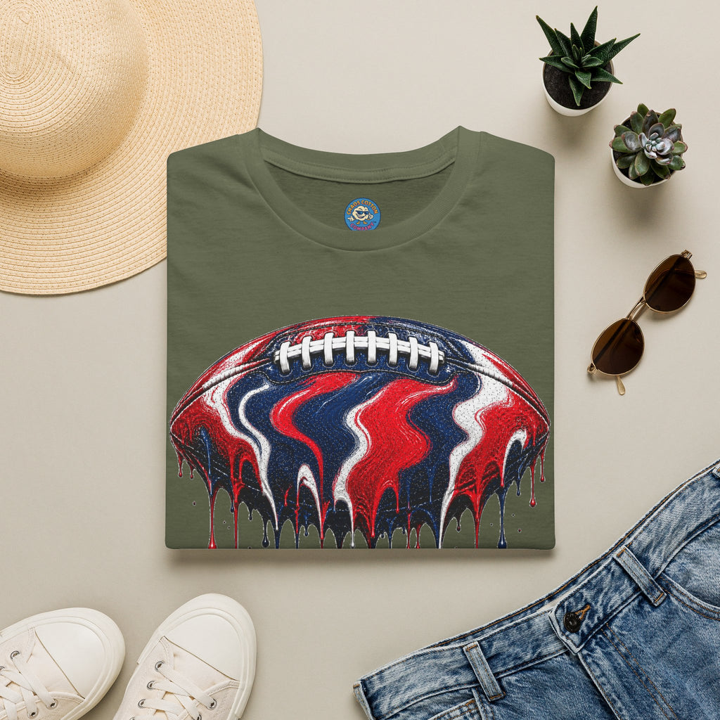 Ole Miss Drip Football T-Shirt